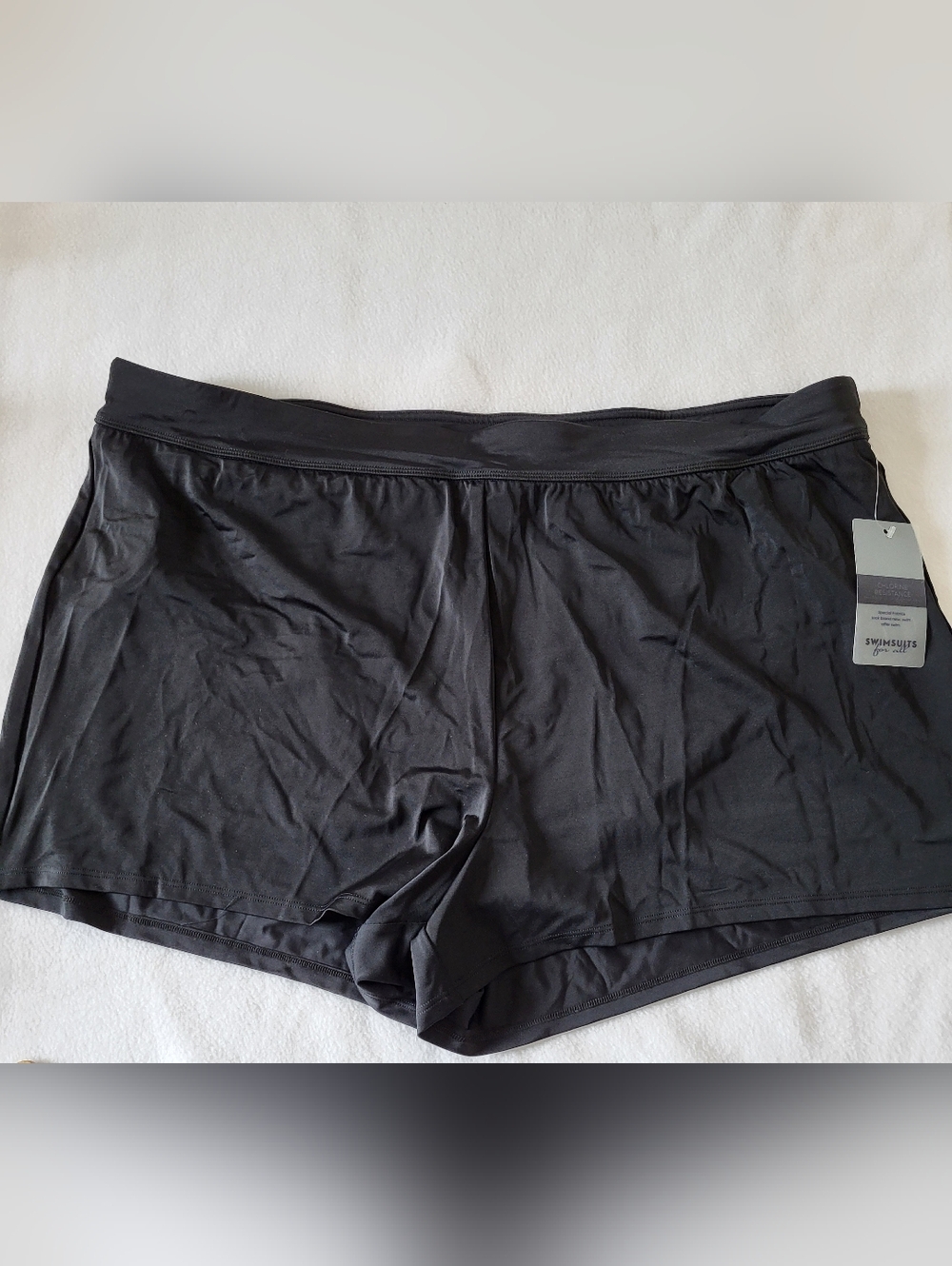 NWT Swimsuits For All Swim Shorts Black Size 24